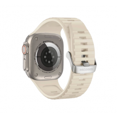 Decoded Silicone Traction ULTRA Strap Modern για Apple Watch SERIES - 42mm-44mm-45mm-46mm-49mm - ΛΕΥΚΟ - D24AWS49UTS1WE